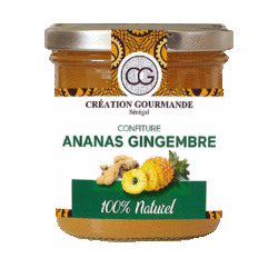 Confiture ananas gingembre