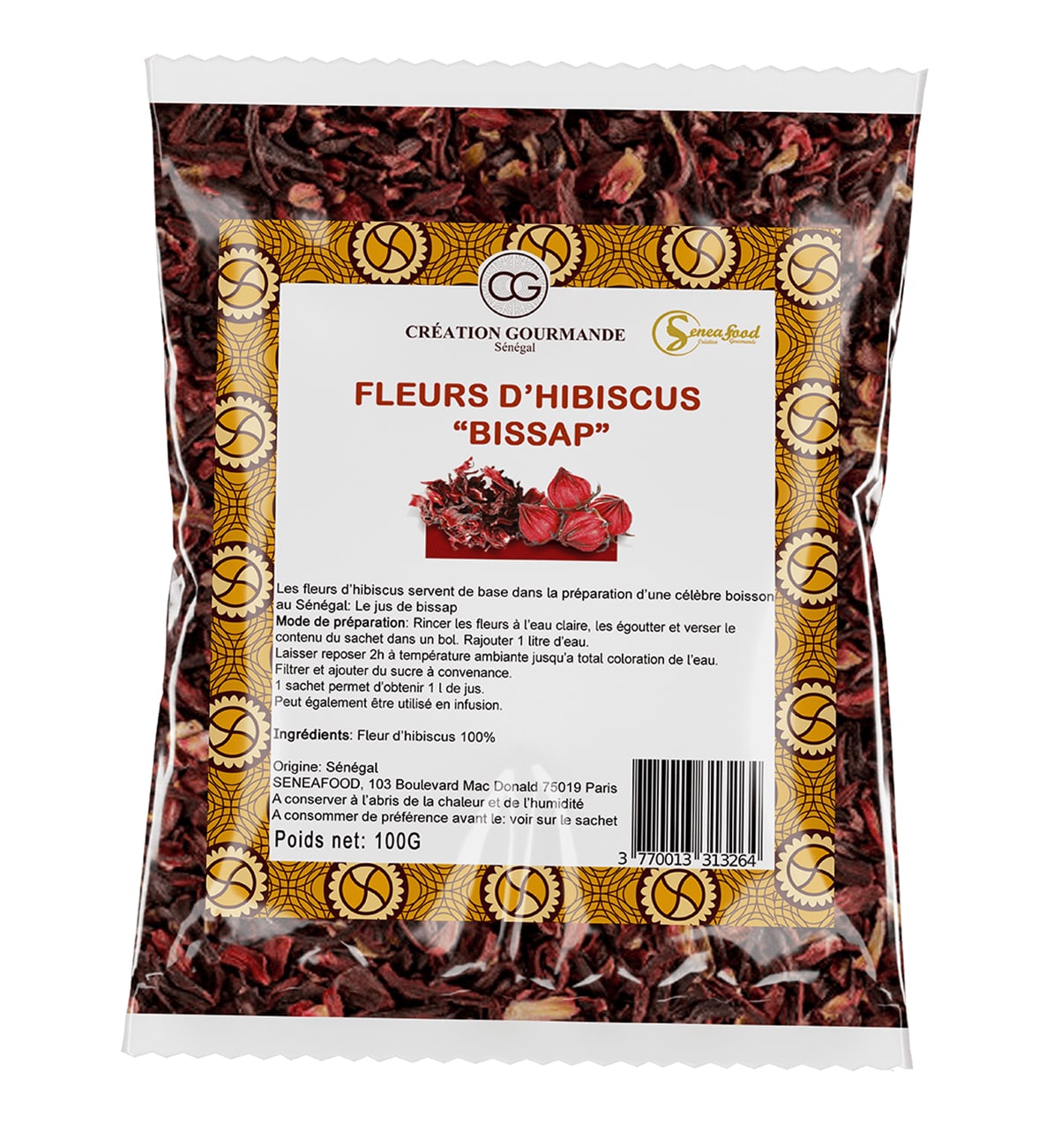 Bissap/ Feuille d'hibiscus 150g – AFRODOMS
