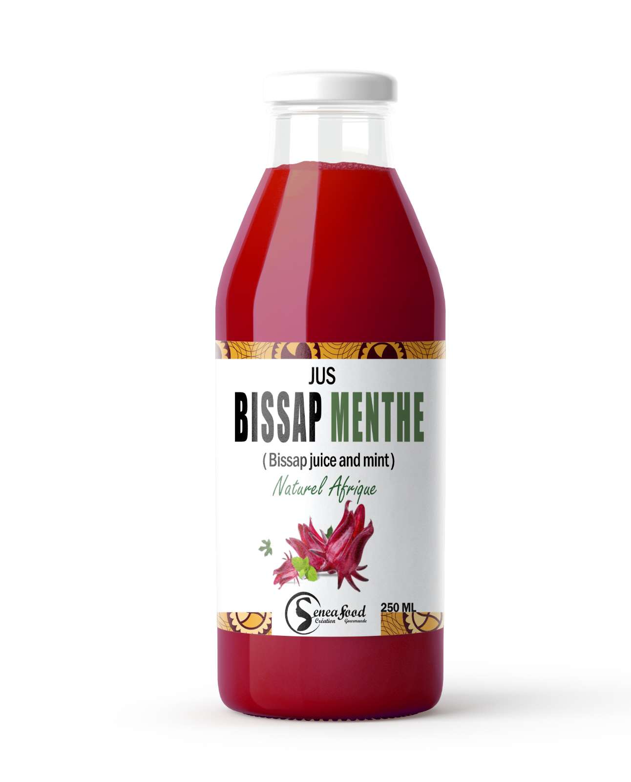 Jus de Fleurs d'hibiscus (Bissap) menthe 250ml