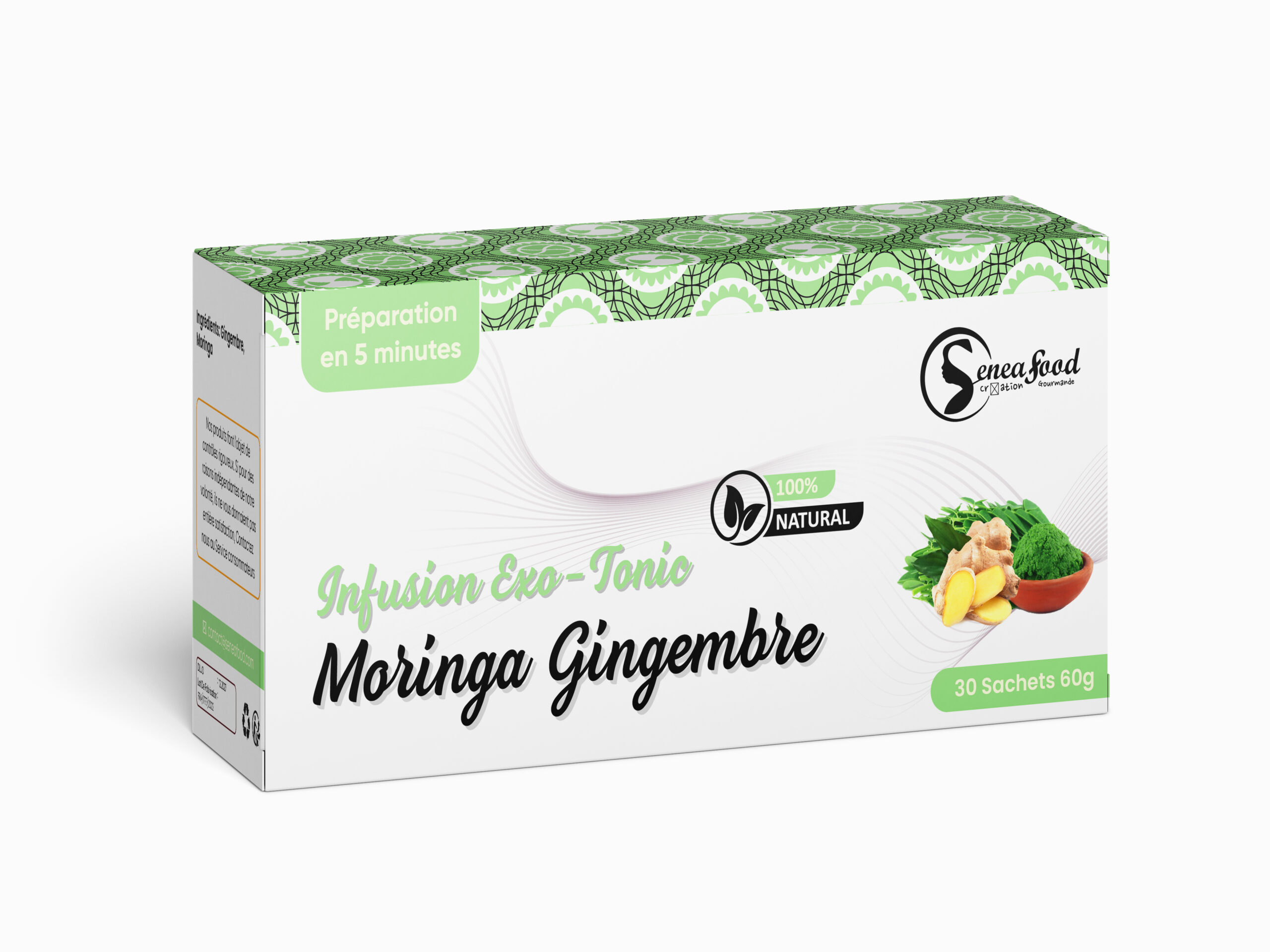 Infusion Exo Tonic Moringa Gingembre 60g