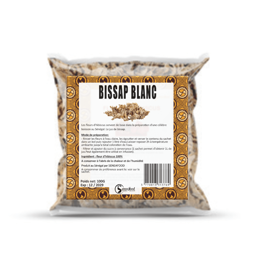 Bissap Blanc-fleurs d’hibiscus 100G